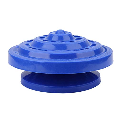 Drill Bit Organizer - 1-13mm Round Shape Plastic Drill Bit Storage Case Stand 100Pcs Hole Tool, Blue, Small - Image 4