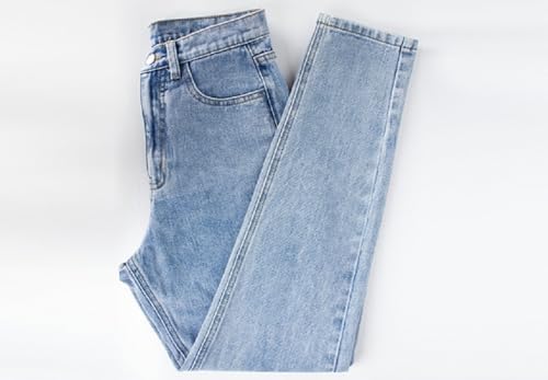 Sorrica Women's Juniors Boyfriend Jean Straight-Leg Mom Denim Pants4