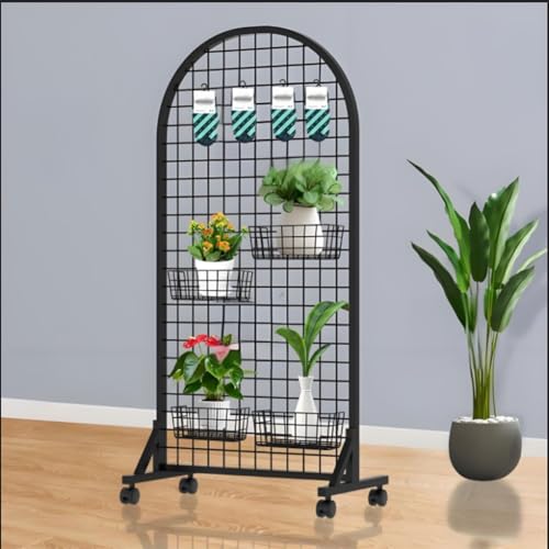 Mur grillagé avec roulettes modulable pour optimiser les foires d'artisanat