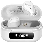 TOZO NC9 Hybrid Active Noise Cancelling Earbuds for Travel Work Calls, 45dB ANC Wireless Earbuds, 6-Mic ENC for Clear Calls, Deep Bass 60H Playtime IPX8 Bluetooth 5.3 Ear Buds with App for Custom EQ