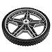 PINGEUI 2 Pack 12x1.7 Inch Plastic Spoked Wheel, 1/2