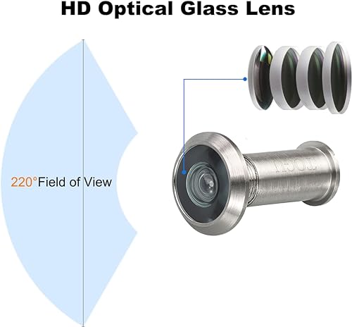 Visionneuse de porte en laiton haut de gamme Tg3016sn avec finition chrome poli - 4