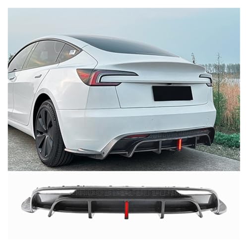 Diffuseur arrière pour Tesla Model 3 2024-2025 look carbone - 2