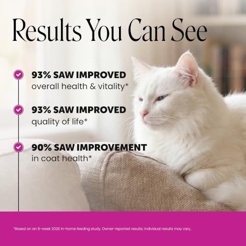 Image of Cat Multivitamin Crunchy Creamy Chews - Daily Vitamins with Lysine, Prebiotics, Omega 3 Fish Oil - Cat Treats for Immune Support, Skin Coat, Digestion, Heart + Joint Health (180 Day Supply)
