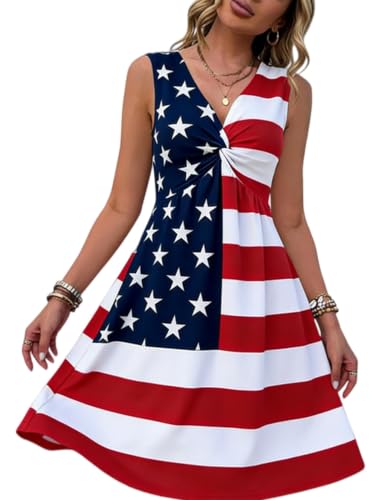 Image of Summer Dresses Women Boho Floral Sundress Casual Country Concert Tank Dress