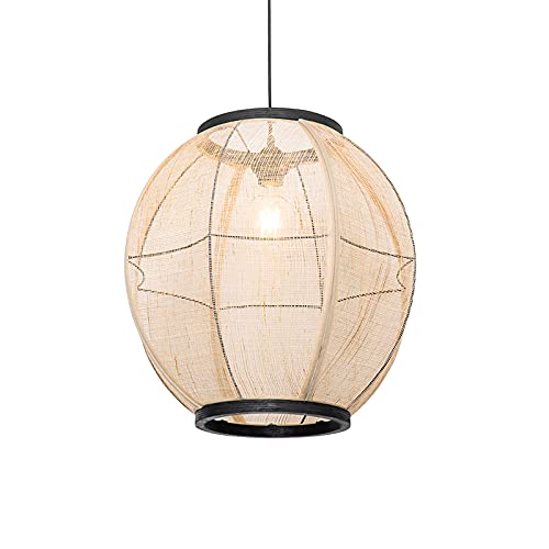 Qazqa rob - Suspension - 1 lumière - Ø 46 cm - Marron - Oriental - éclairage intérieur - Salon I Chambre I Cuisine I Salle à manger