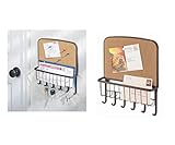 iDesign York Lyra Organizer da parete in metallo con 5 ganci...