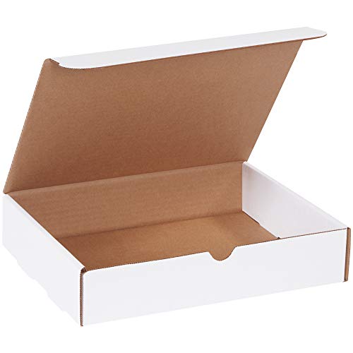BOX USA BM1182D 11 1/8"L x 8 3/4"W x 2 5/16"H, White (Pack of 50)