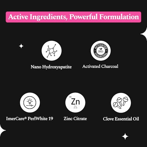 Perfora Activated Charcoal Whitening Toothpaste - 100 g | Enamel Safe Teeth Whitening Tooth paste | Removes Coffee, Tobacco & Wine Stains | SLS Free Toothpaste For Adults & Kids | Watermelon Mint