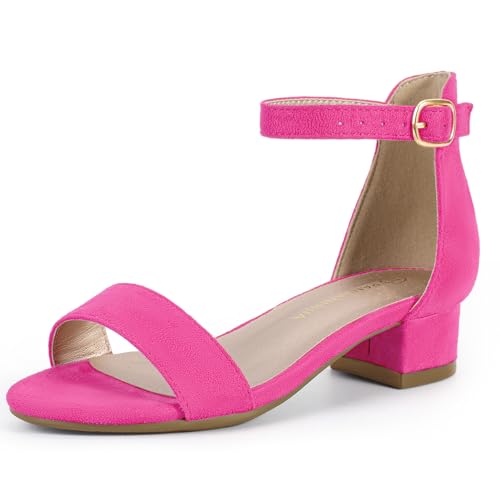 Image of PANDANINJIA Girls Dress Shoes Toddler Kids Heels Sandals Flower Girl Shoes