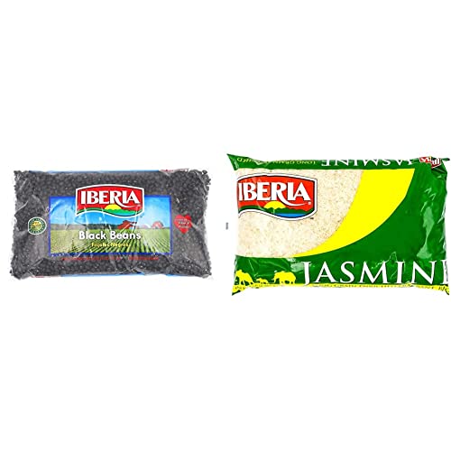 Iberia Black Beans, 4Lb. + 2 X Iberia Jasmine Rice, 5Lb. #TOP9