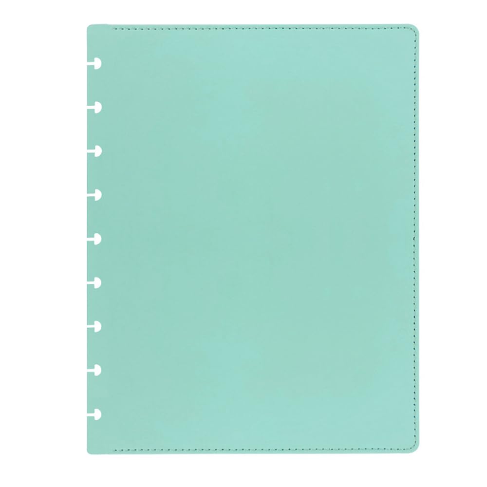 Couverture à disque en cuir rigide M vert clair pour protéger vos carnets Happy Planner - 6