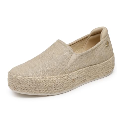Image of Skechers Women's Bobs Sesame - by The Bay Sneakers | Casua slip-on, Air-Cooled Memory Foam, Skechers Martha Stewart collection, Espadrille Flatform, Crafted with vegan materials