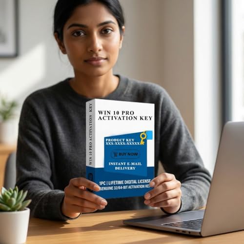 Image of WIN 10 Professional (PRO) Lifetime Digital License, 1 PC Activation Key, 32 /64-Bit Compatible, Instant Email Delivery, Unlimited Reinstallations [OS Key Card]