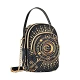 Dimensions du sac à bandoulière en cuir véritable pour femme : 15 x 8 x 21 cm, poids : 0,34 kg, longueur de la bandoulière de la chaîne est de 66 cm, la bandoulière élégante est amovible. Vous pouvez donc le porter et l'utiliser sur une épaule, en bandoulière, ou comme un sac à main.