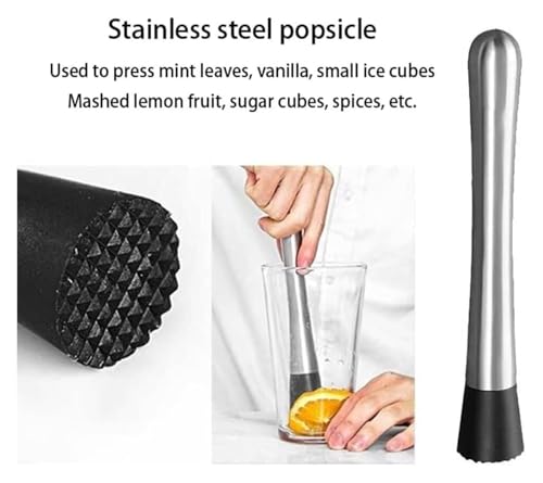 Set Coctelera Kit Bartender Acero Inoxidable Plata miniatura 7