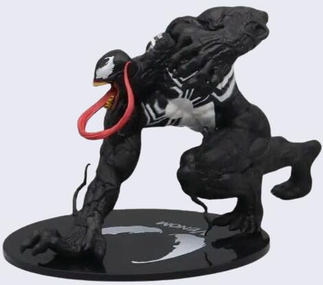 Image of YOURKARTS Venom Showpiece 13 cm Resin Figurine | Superhero Action Figure Collectible Mini Statue | Desk, Car Dashboard & Home Decor Toy | Gift for Superhero Fans & Collectors (Pack of 1)