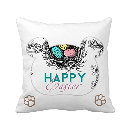 Housse de coussin ours de Pâques avec finitions haut de gamme - 2