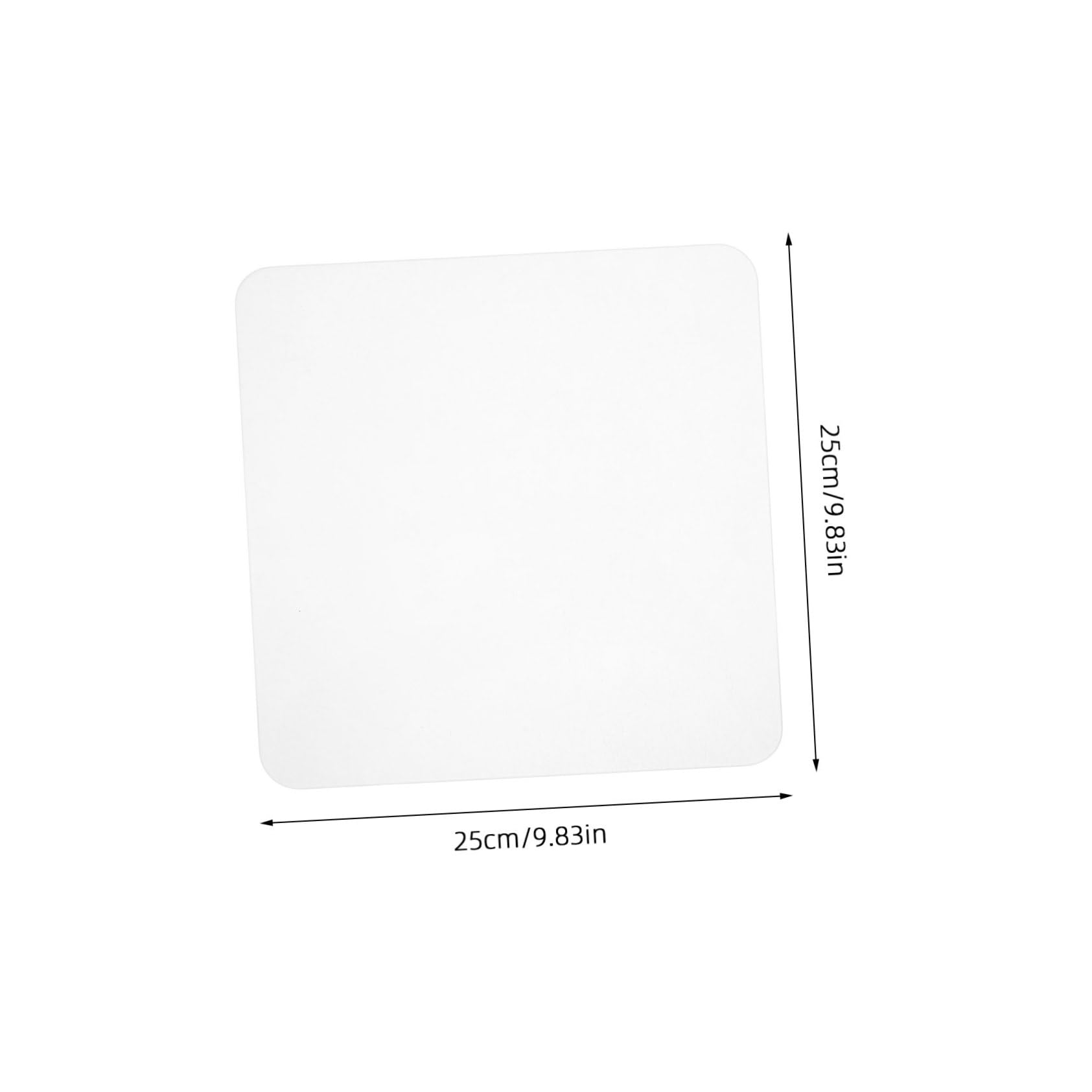 HOMSFOU Tappetino Mouse in Vetro Trasparente Accessorio Per Ufficio Tappetino Per Mouse Da Gaming Design Antiscivolo Facile Manutenzione Superficie Liscia Per Precisione