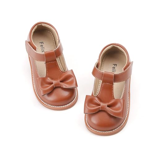 Image of Felix & Flora Toddler Little Girl Mary Jane Dress Shoes - Ballet Flats for Girl Party School Shoes