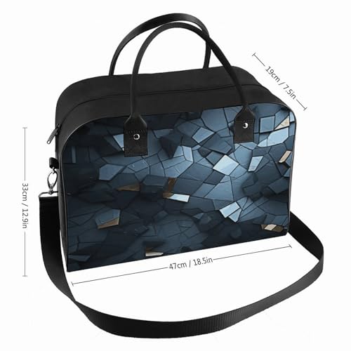 Bolso maletín gris mosaico para laptop miniatura 2