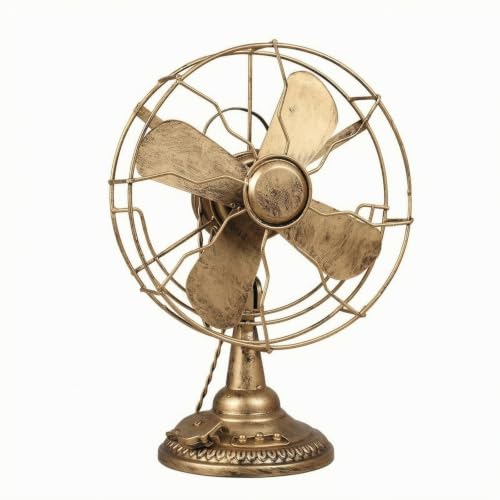 Retro Metal Fan Ornament