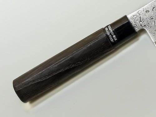 ZA18 Laminated Stainless Steel Nakiri Hocho (Vegetable Kitchen Knife) 165 mm Suminagashi (Marbling Print) Pattern, Double Bevel