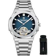 RollsTimi Pagani Design Mens Watch, PD-YS025, Mens Automatic, Skeleton Tourbillon, Business Mechanical Movement, Sporty Sapphire Lens, Stainless Steel Bracelet, 42 mm Case