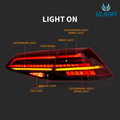 VLAND fari posteriori per 2012-2018 Golf 7 7.5 MK7...
