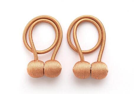 Ihclink Window Curtain Tiebacks Clips Vs Strong Magnetic Tie Band Home Office Decorative Drapes Weave Holdbacks Holders European Style 1 Pair #TOP7