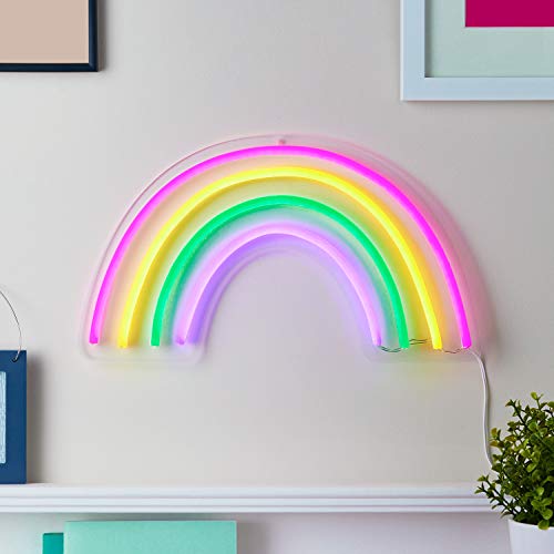 Lights4fun 188 LED Neon Regenboog met timer stroomaangedreven 35 cm