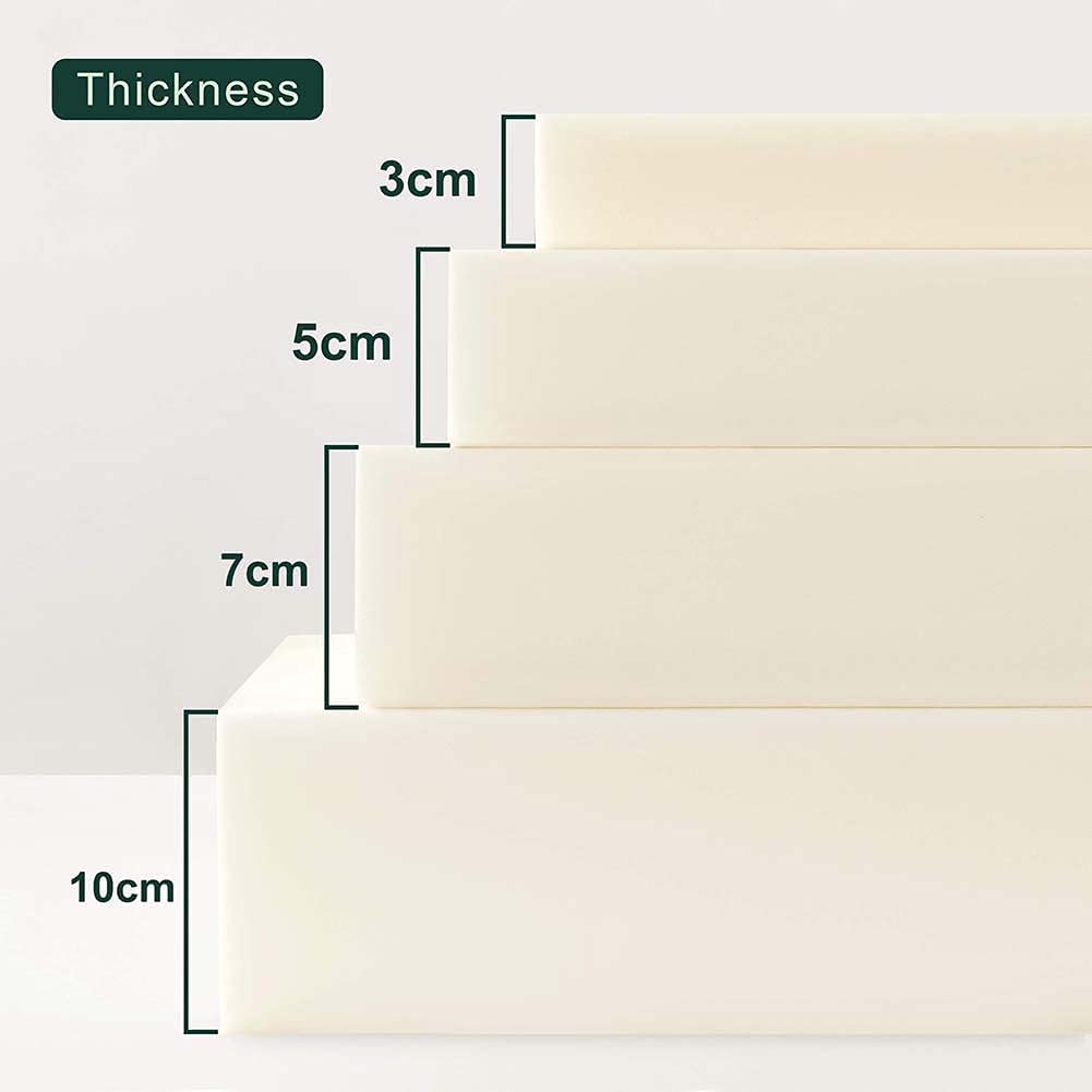 Almohadilla de espuma de alta densidad para tapicería de sofá rectangular cuadrado, ideal para cama, colchón, banco y silla, almohadilla de espuma de alta calidad