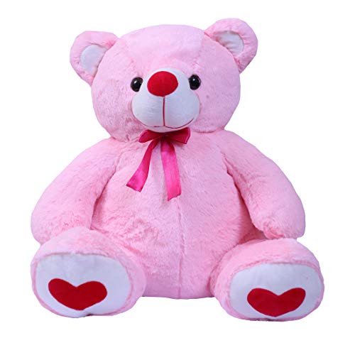 Image of Ultra 20 inch Big Hugging Teddy Bear Fully Stuffed Soft Plush Toy for Kids in Pink Animal Toy Gift Birthday Anniversary Christmas Diwali Home Decore