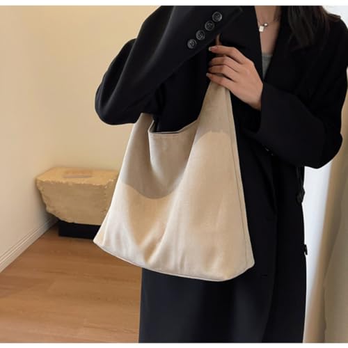 Suede Bag for Women, Brown Slouchy Shoulder Bag, Suede Hobo Bags, Ideal Fall Purse with Roomy Interior for Daily Use4