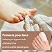 YANGWRshop 6 Pcs Big Toe Protectors, Elastic Toe Covers Cap Sleeves, Gel Toenail Cushions for Big Toe for Ingrown Toenails, Calluses, Hammer Toes, Missing Toenails, Blisters, Corns (White)