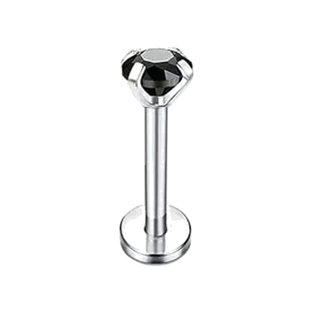 16G Hypoallergenic Stainless Steel Labret Lip Stud Piercing For Women Men Cz Forward Helix Earrings Cartilage Piercing