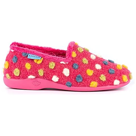 Lunar Helix Pink Polka Dot Slippers Cover