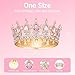 Papoopy Crown for Women, Queen Crown Tiara for Birthday Wedding Party Decorations Pink
