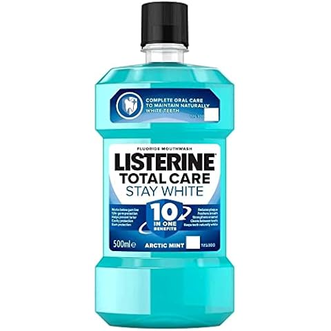 Listerine Advanced Stay White Tartar Control Mouthwash, 500ml Cover