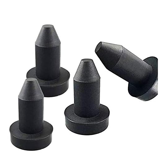 BUBOSPER 4 Pack Push in Kayak Drain Plug Compatible with Sundolphin Kayaks Aruba 8 SS, Aruba 10, Bali 8, Excursion 10 (4PCS) (Black)