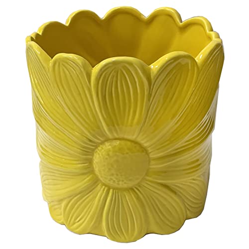 Very Cool Stuff Ceramic Daisy Planter, 8-Inch Height #TOP3