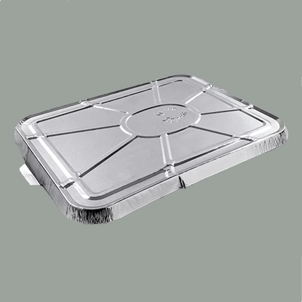 Lucgel Contenitore Vaschetta in Alluminio per Asporto 3 Scomparti 227x177H30mm - 100 pezzi -