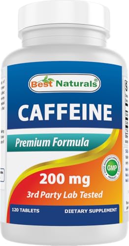 Best Naturals Caffeine Maximum Potency 200mg 120 Tablets