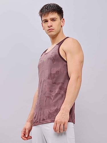 Image of TECHNOSPORT Mens Crew Neck Gym Vest