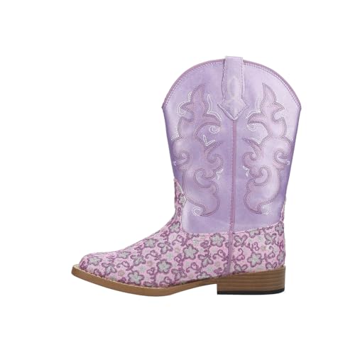 ROPER Girl's Lavender Square Toe Boot (Toddler/Little Kid)3