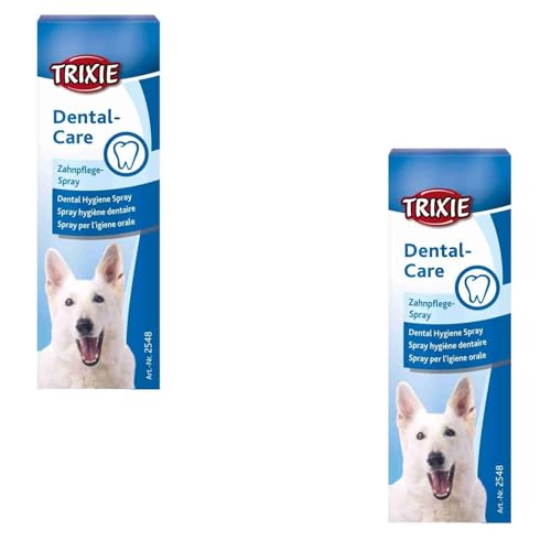 TRIXIE Dental-Care Zahnpflege-Spray | Doppelpack | 2 x 50 ml | Zahnpflegespray für Hunde | Zur Unterstützung der Zahngesundheit | Schonende und einfache Anwendung
