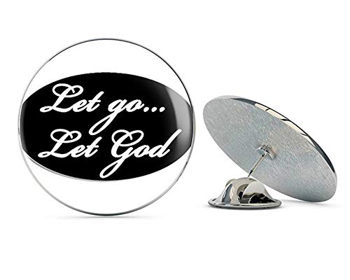 Black Oval Let Go Let God (ic Christian Jesus) Metal 0.75