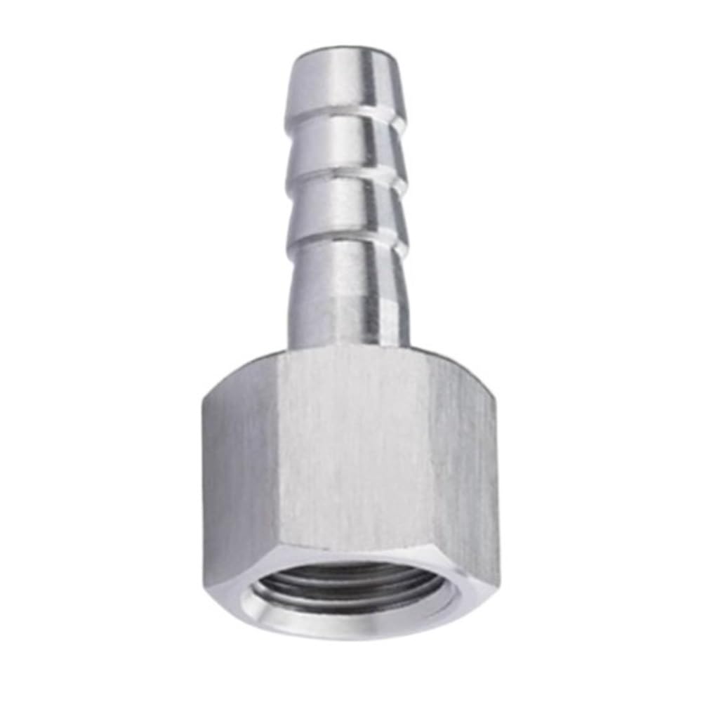 Stainless Steel Coupler Pipe Joint, Male Female Thread to Hose Barb SS304 Pipe Fitting Connetor 1 Piece(Cyan,12MM*1/4INCH)