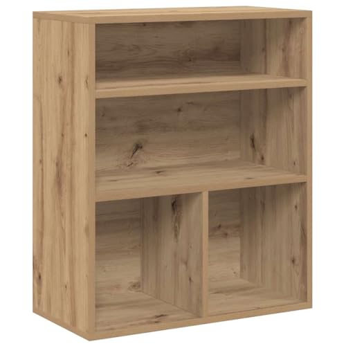 vidaXL Bibliothèque chêne Artisanal 60x30x71,5 cm Bois d'ingénierie, Armoire de Rangement, étagère de Rangement, unité de rayonnage, étagère à Livres