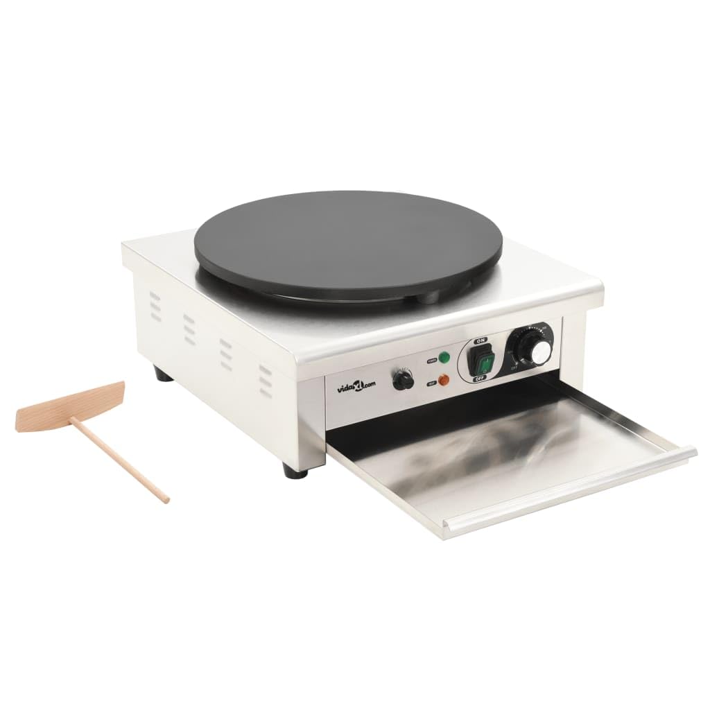 Piastra Elettrica per Crepes con Vassoio Estraibile 40 cm 3000 W,Cucina e Pranzo,Elettrodomestici,Piastre elettriche -50740